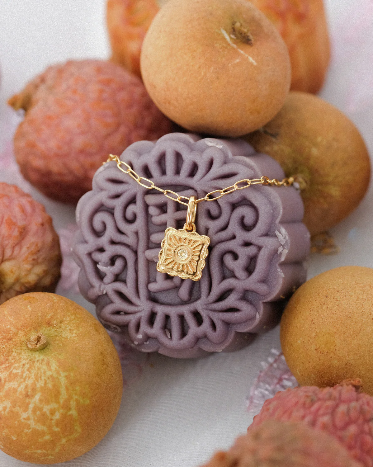 Liu Xin Square Mooncake Necklace - Image 5