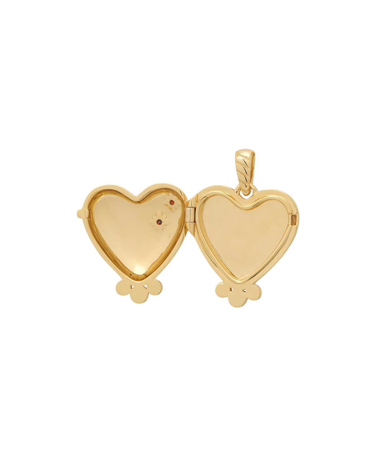 Love Heart Engravable Locket Pendant - 9k Solid Gold - Image 6