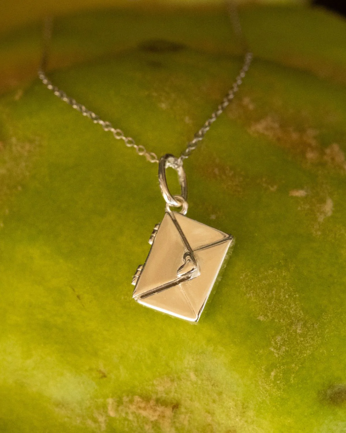 Love Letter Engraved Necklace - Sterling Silver - Image 2