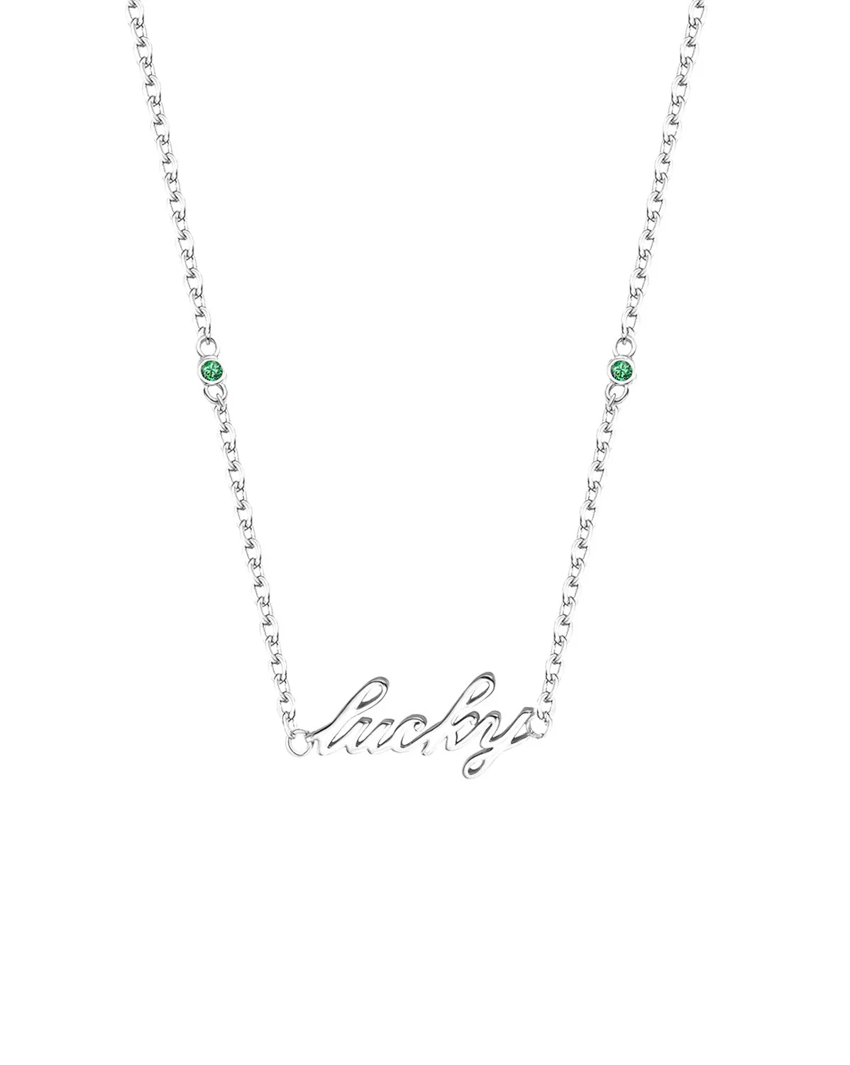 Lucky Girl Necklace - Sterling Silver
