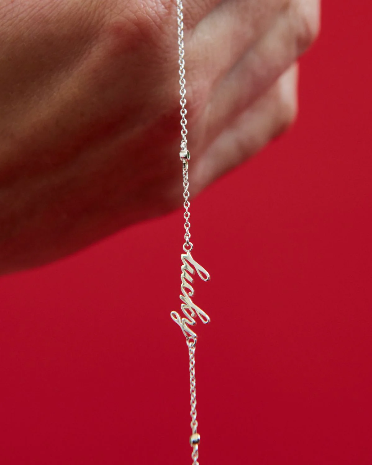 Lucky Girl Necklace - Sterling Silver - Image 3