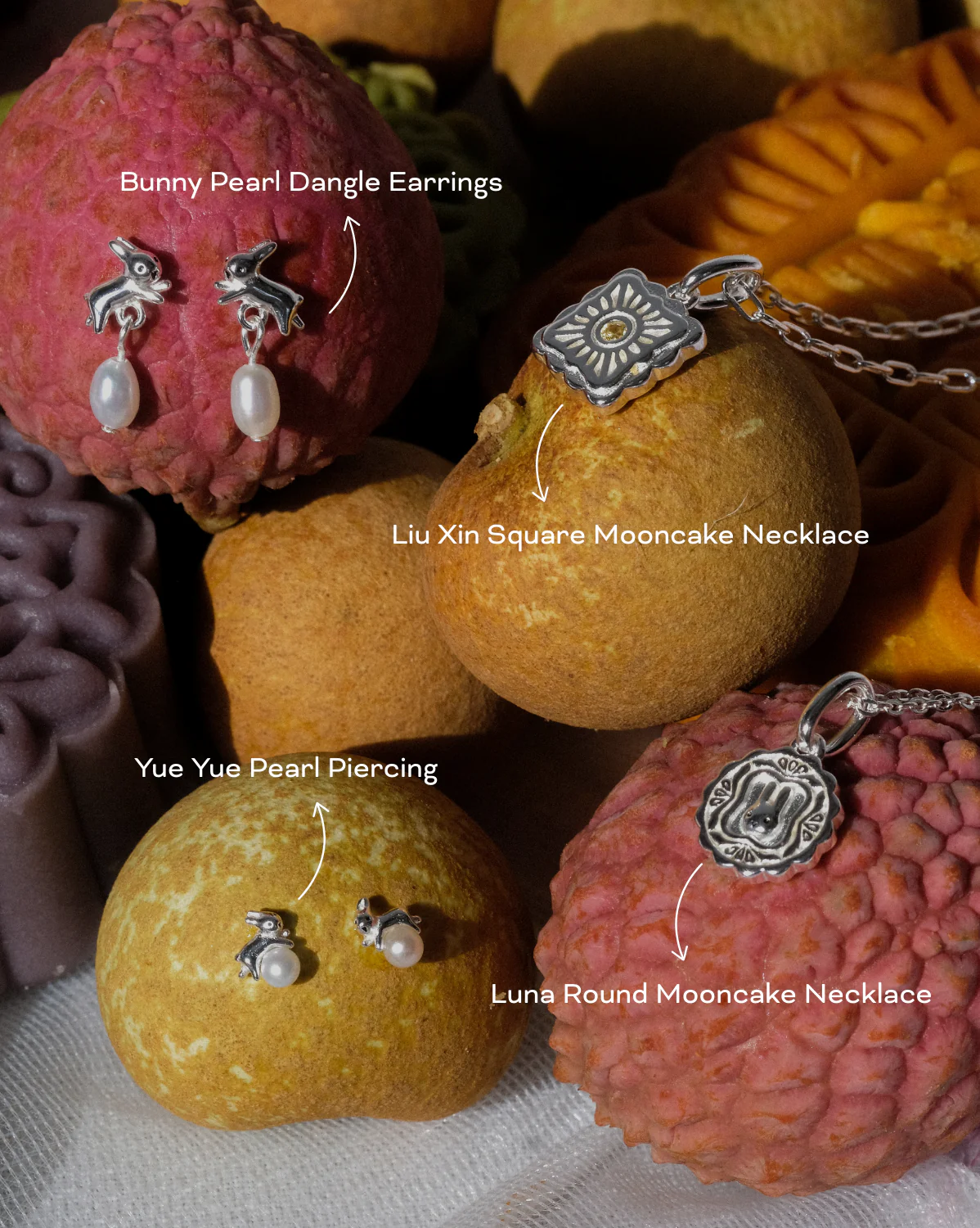 Liu Xin Square Mooncake Necklace - Sterling Silver - Image 9