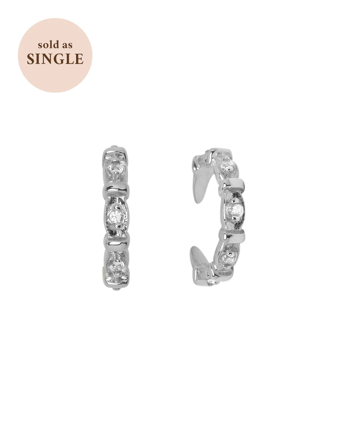Madame Blanche Ear Cuff - Sterling Silver - Image 3