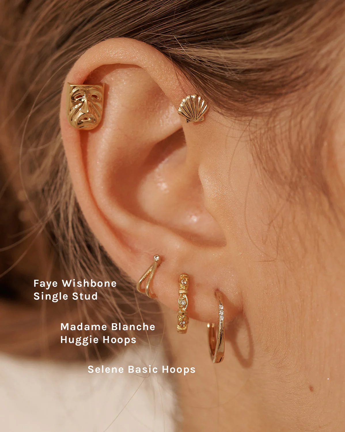 Madame Blanche Ear Cuff - Sterling Silver - Image 4