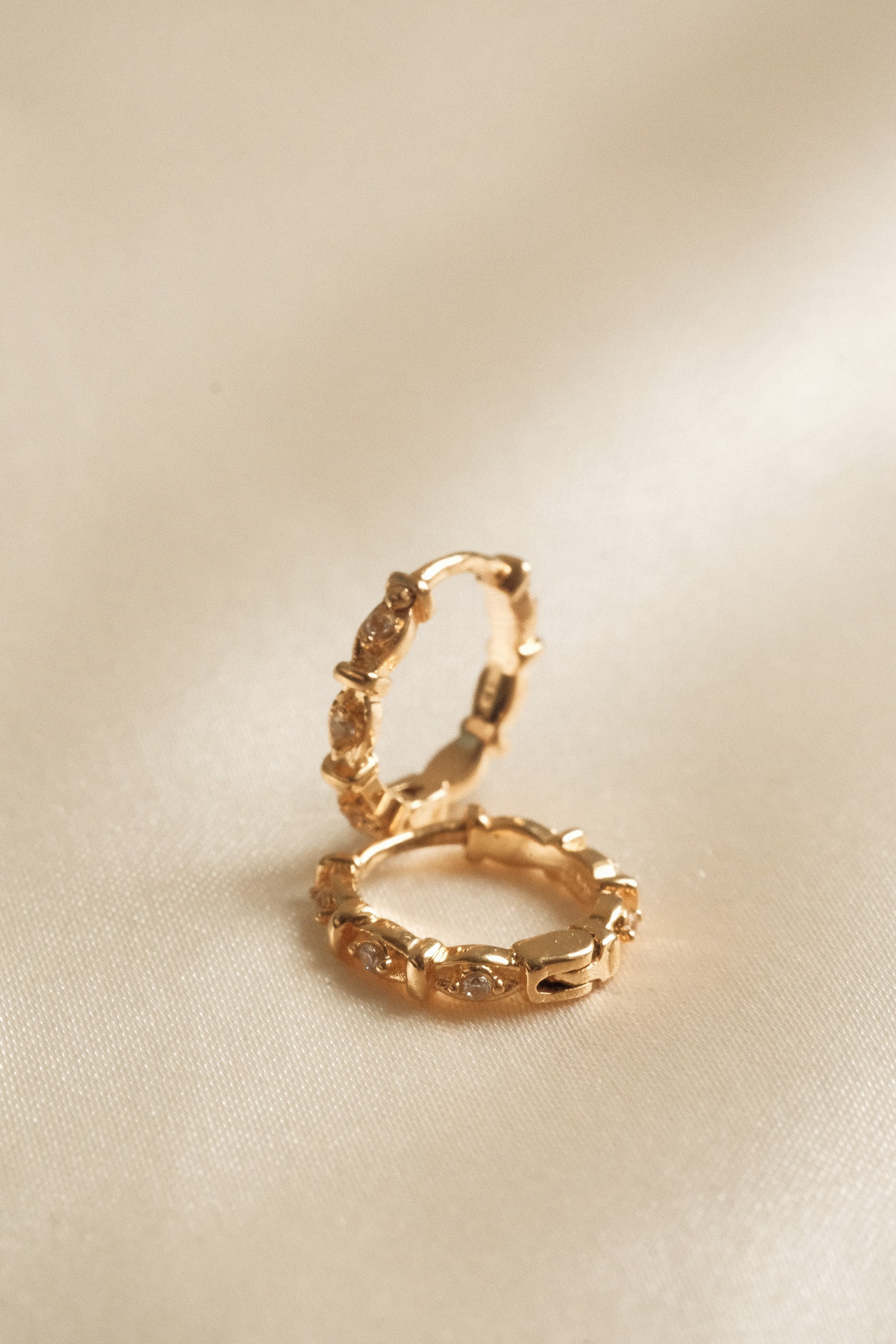 Madame Blanche Huggie Hoops - Image 3