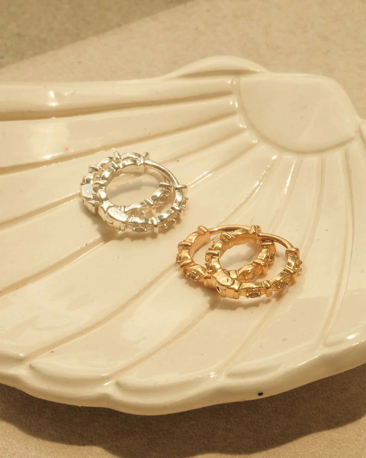 Madame Blanche Huggie Hoops - Image 6