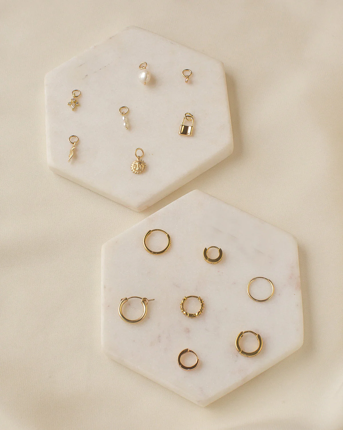 Madame Blanche Huggie Hoops - Sterling Silver - Image 9