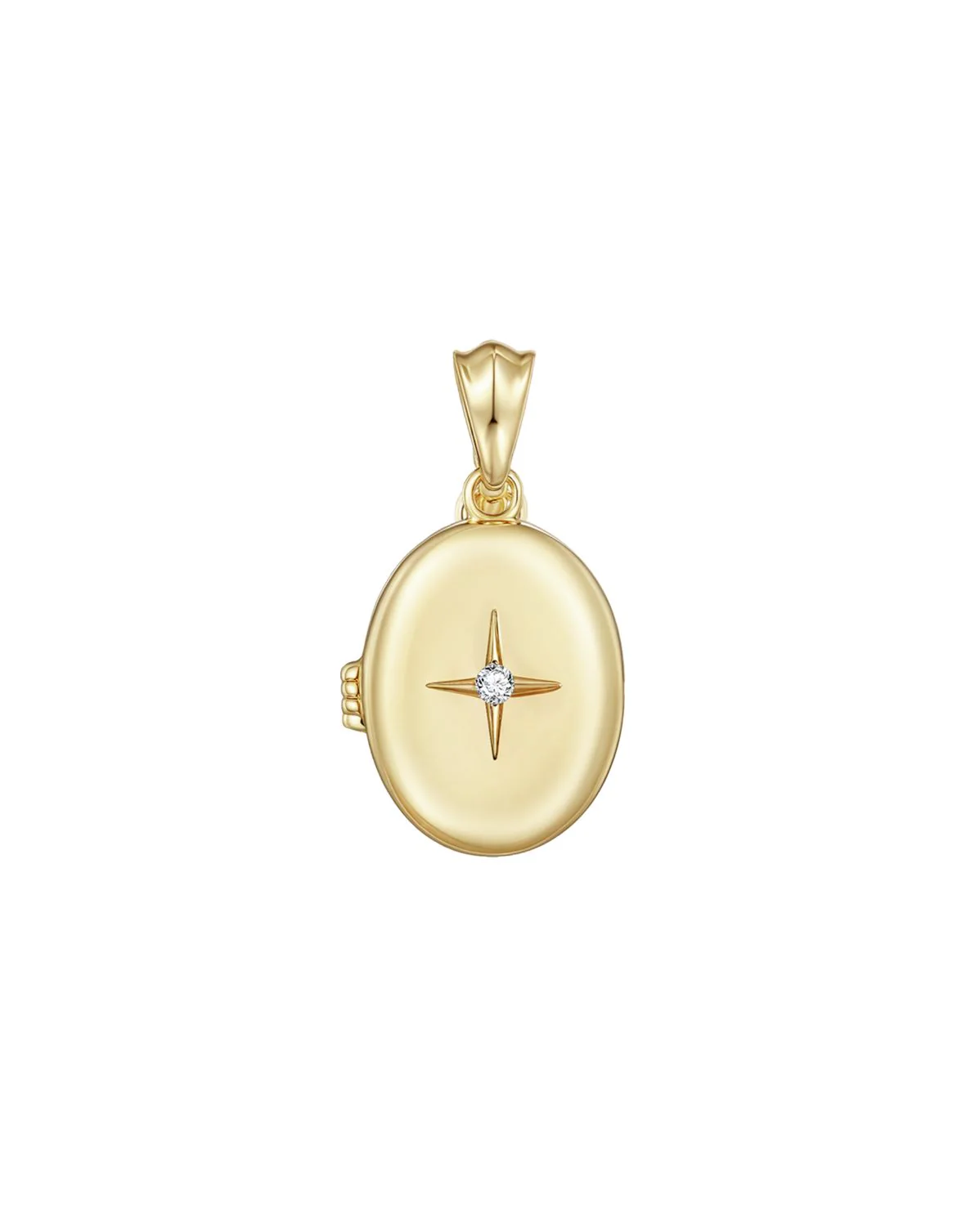Maeve Oval Engravable Locket Necklace - Image 11