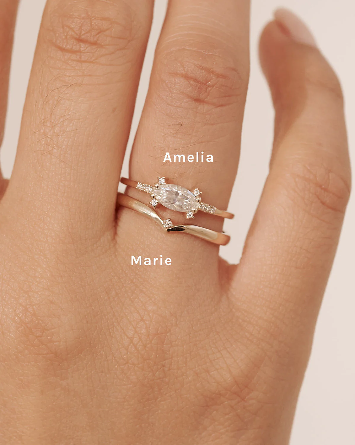 Marie Wishbone Ring - Sterling Silver - Image 9