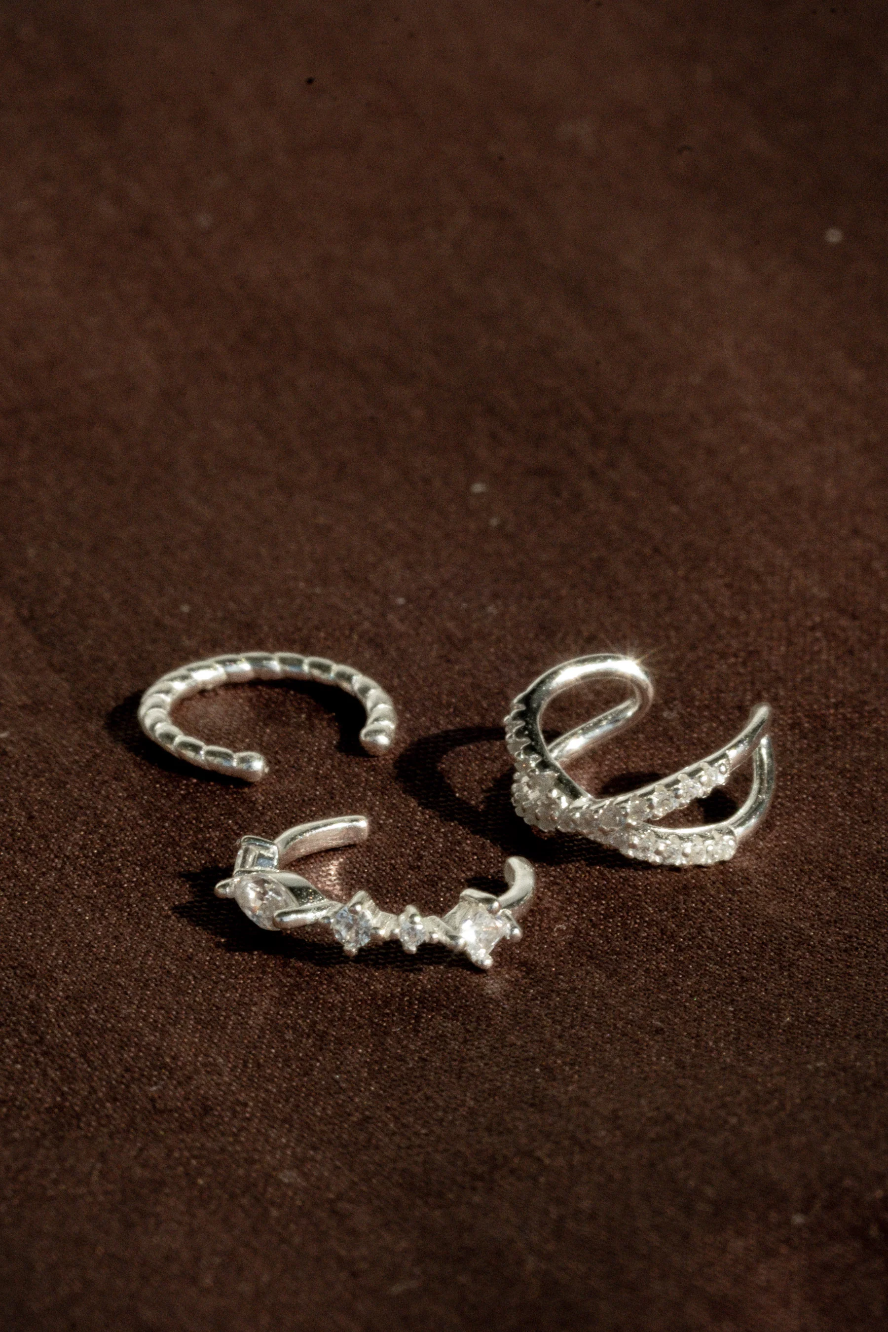 Marjorie Ear Cuffs Set - Sterling Silver - Image 7