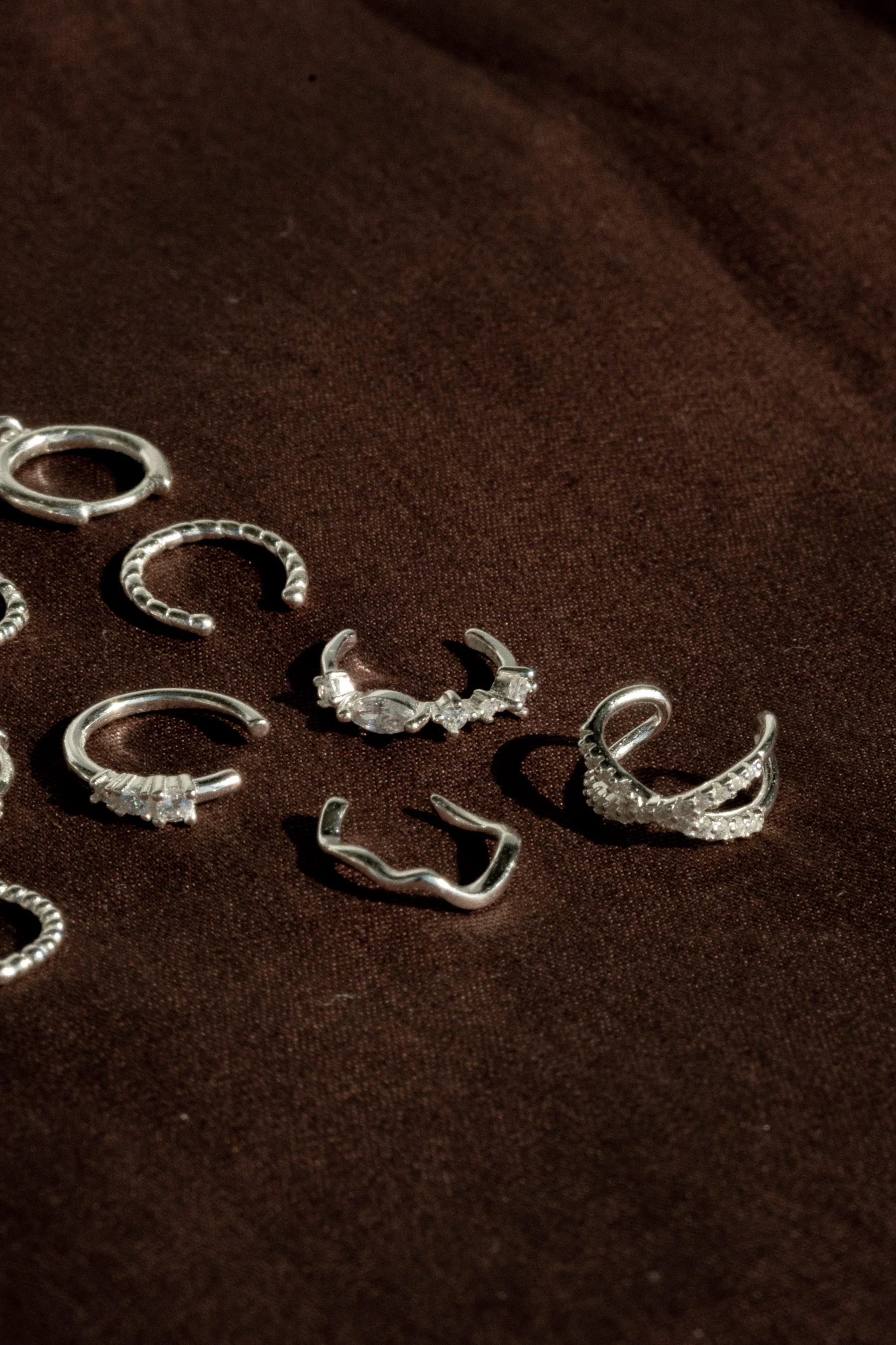 Marjorie Ear Cuffs Set - Sterling Silver - Image 8