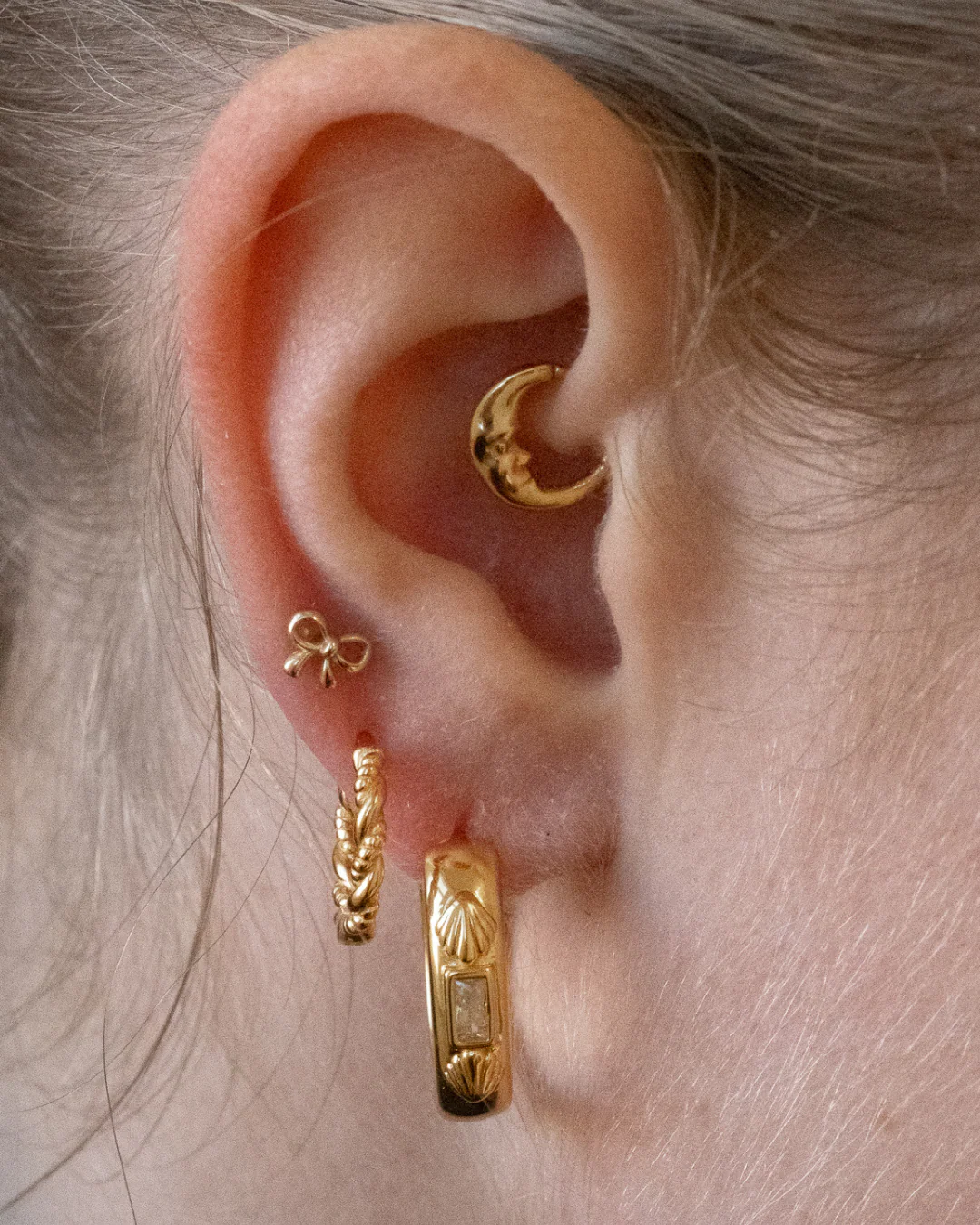 Mediterranean Baguette Bold Hoops - Image 3
