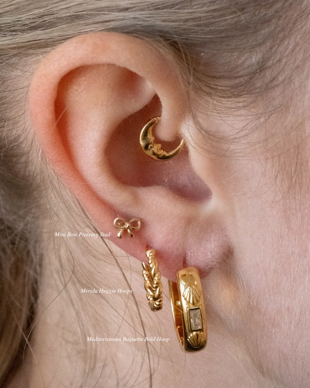 Mediterranean Baguette Bold Hoops - Image 4