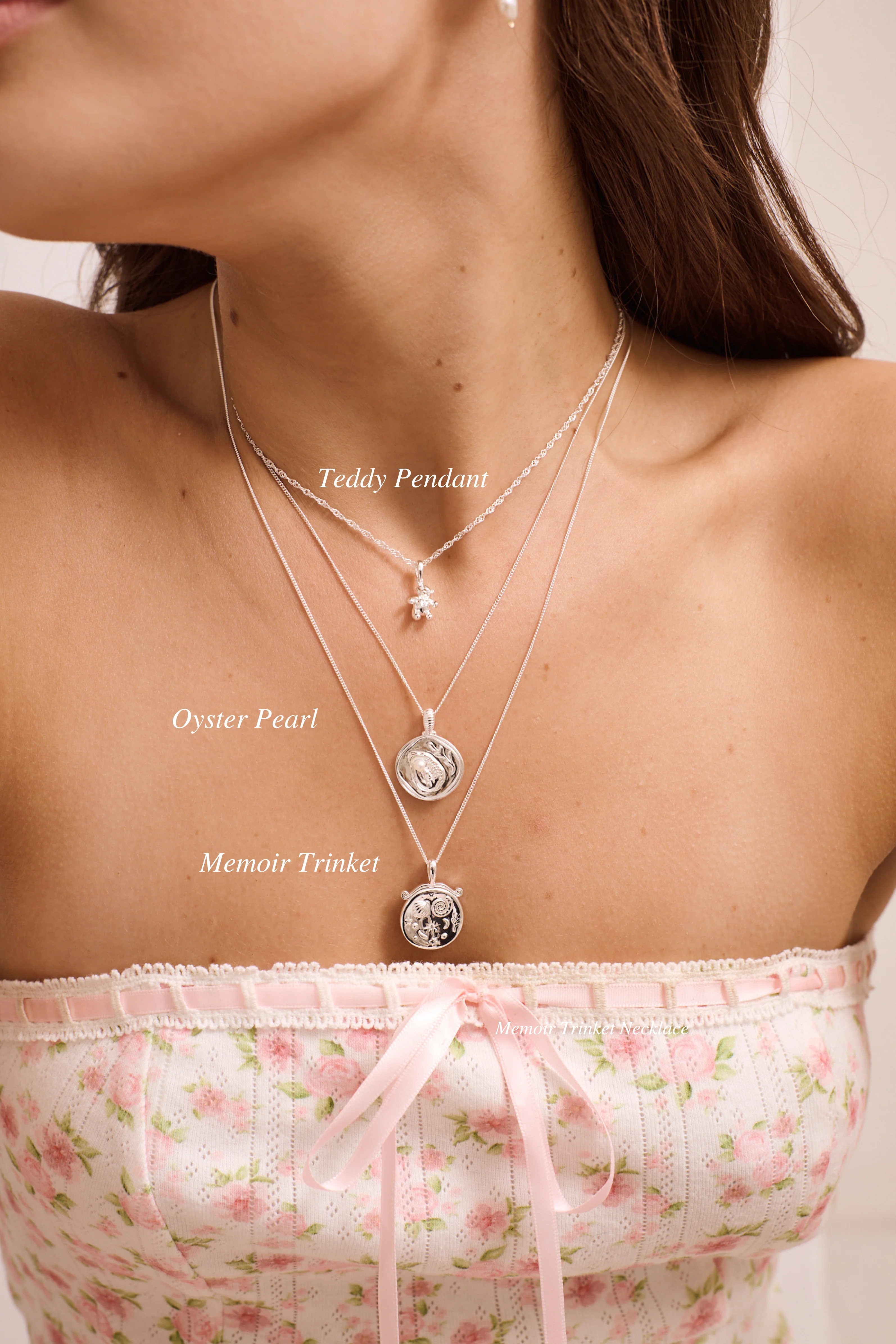 Memoir Trinket Necklace - Sterling Silver - Image 6