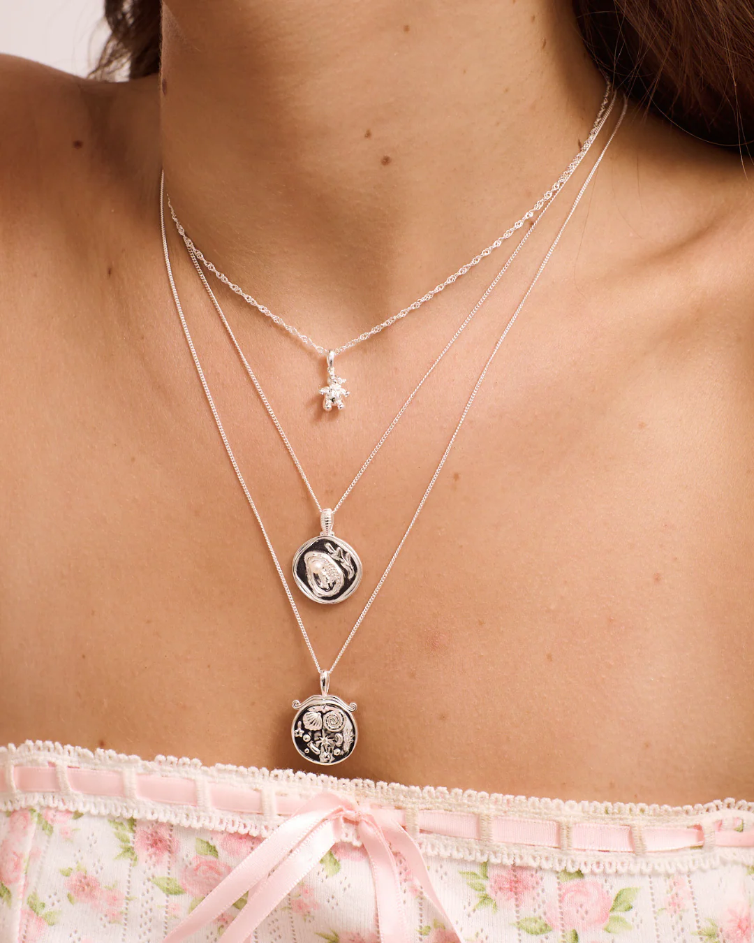 Memoir Trinket Necklace - Sterling Silver - Image 8