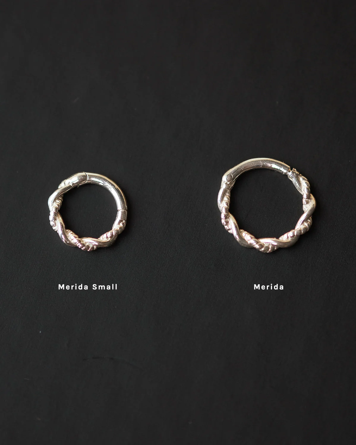 Merida Small Curled Hoop - Sterling Silver - Image 3