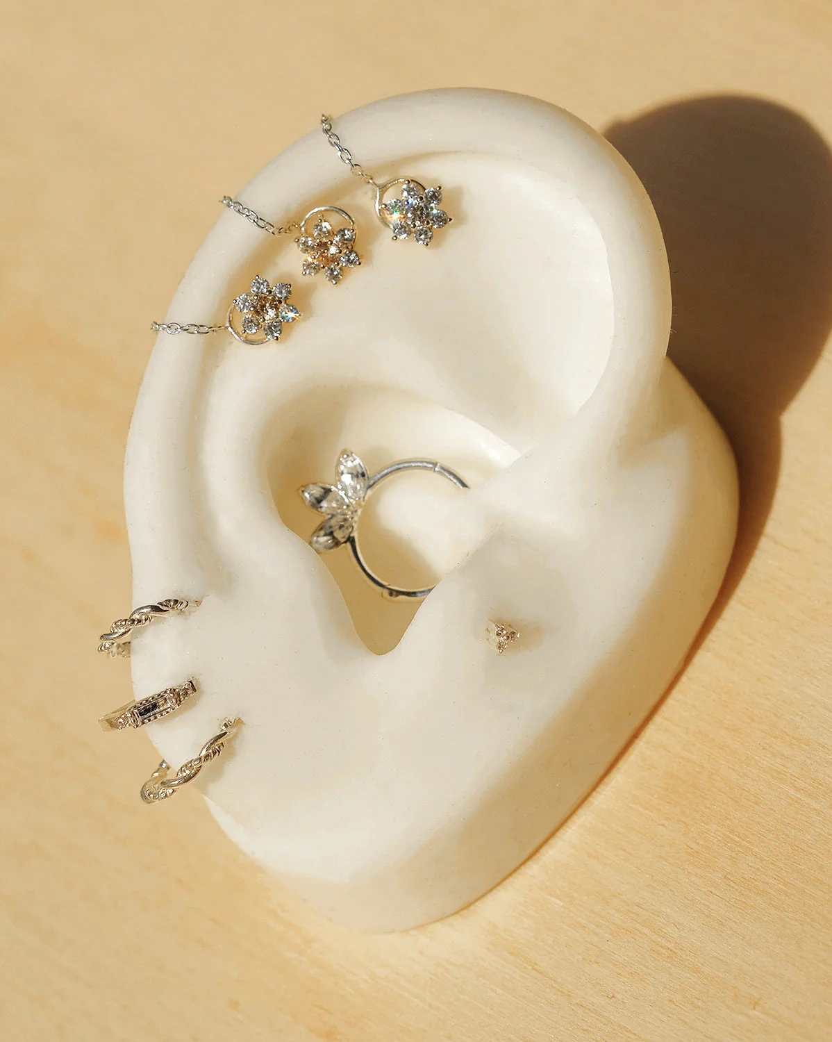 Merida Small Curled Hoop - Sterling Silver - Image 6