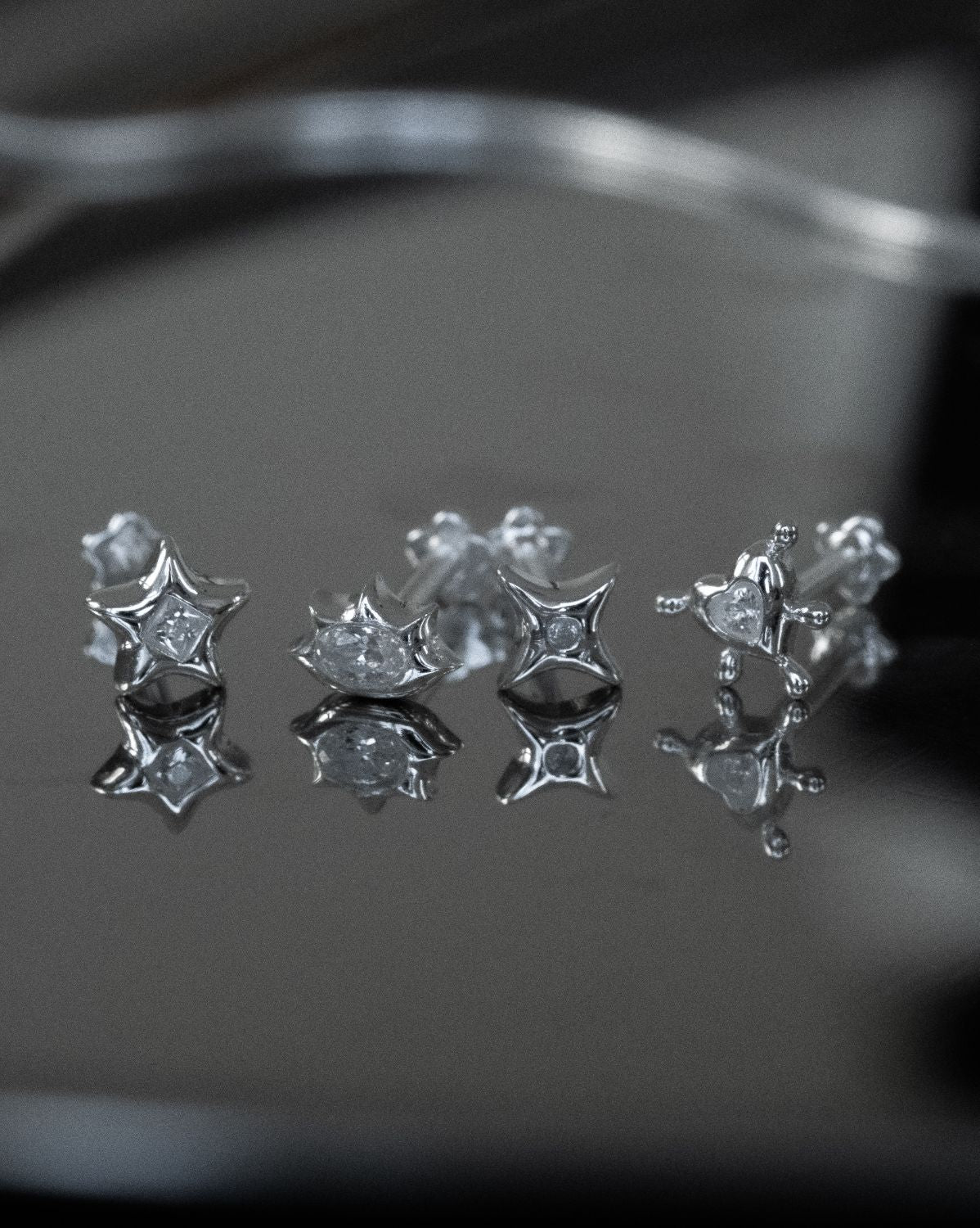 Mila Shapes Earrings Set - Sterling Silver - Image 7