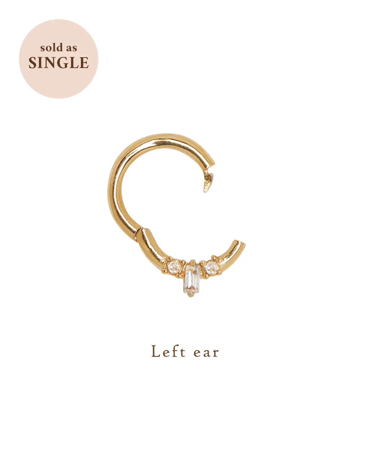 Mina Trio Gemstone Hoop - Image 5