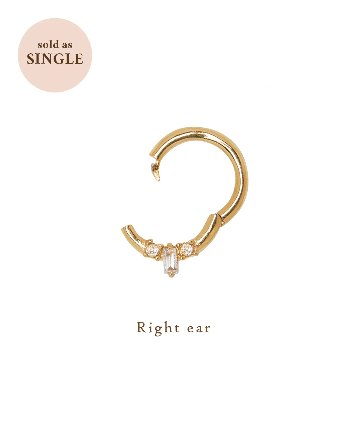 Mina Trio Gemstone Hoop - Image 6