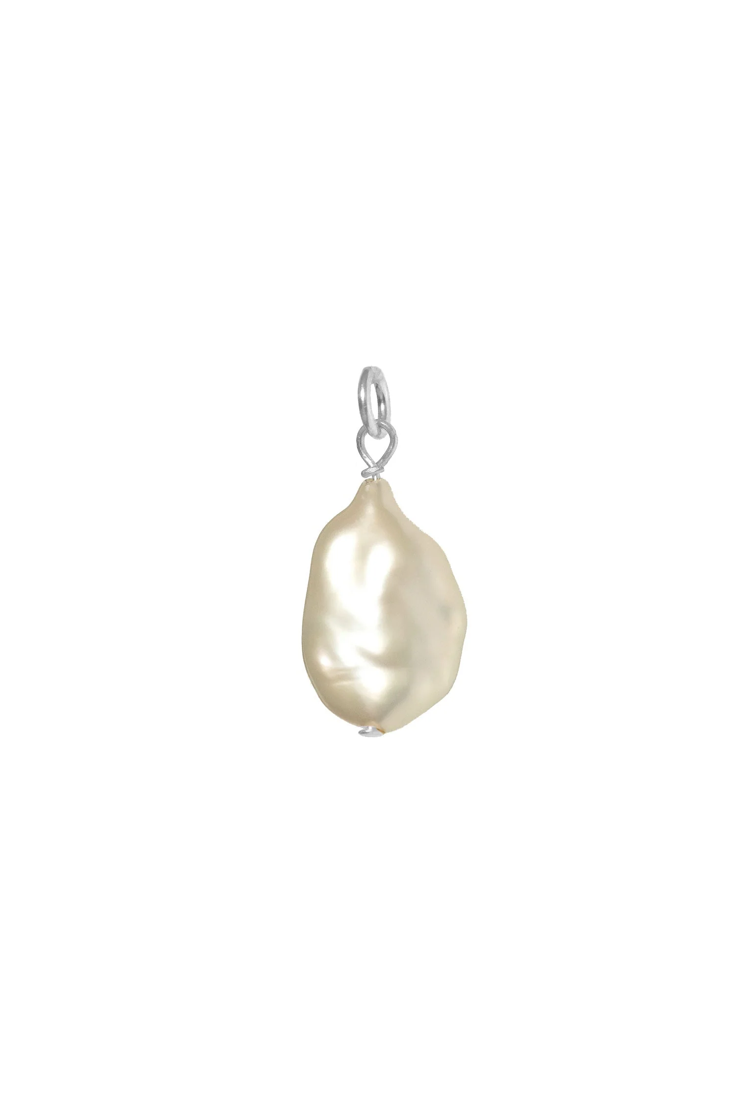 Mix & Match Flat Teardrop Pearl Charm - Image 3