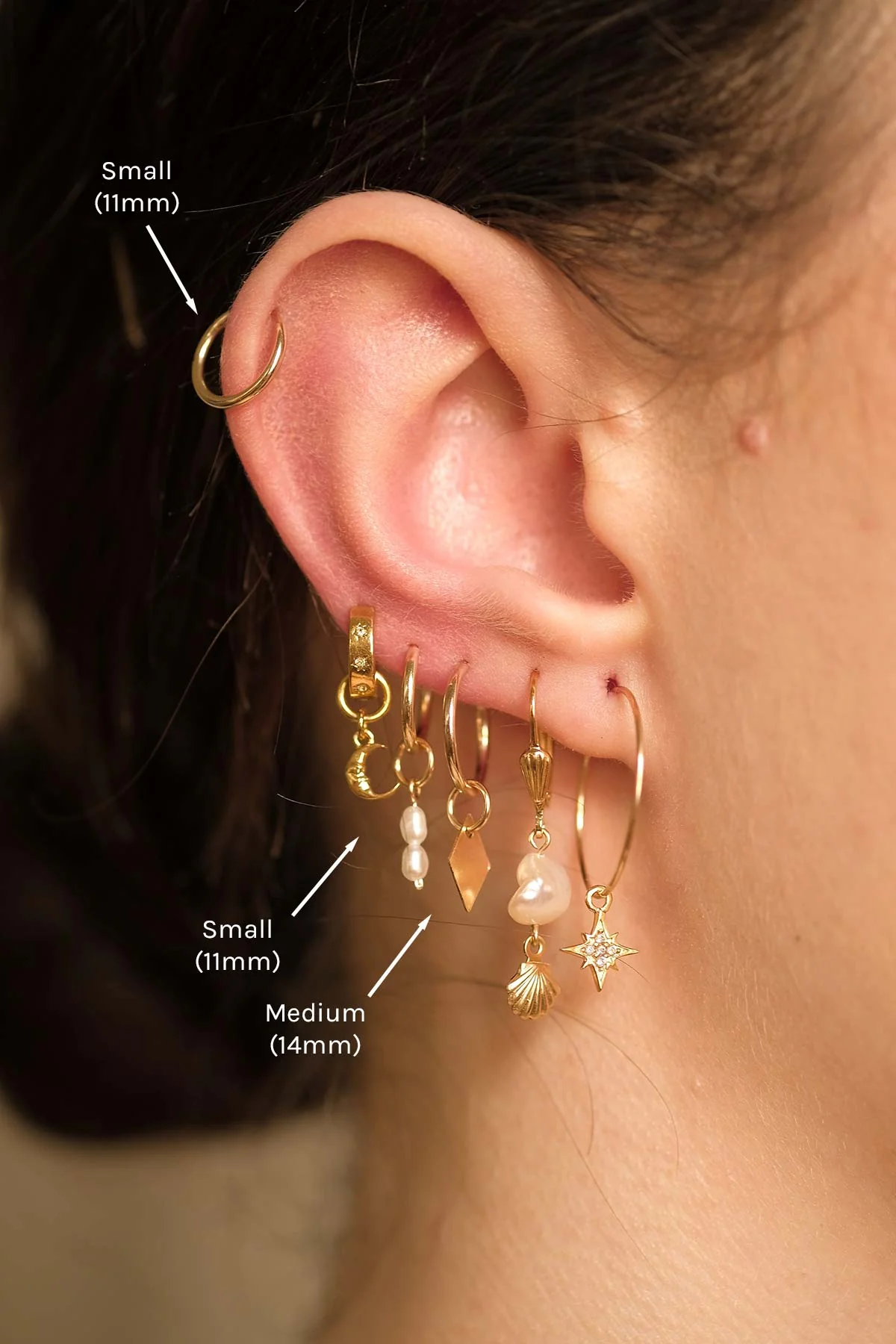Mix & Match Medium Infinite Hoops (14mm) - Sterling Silver - Image 5
