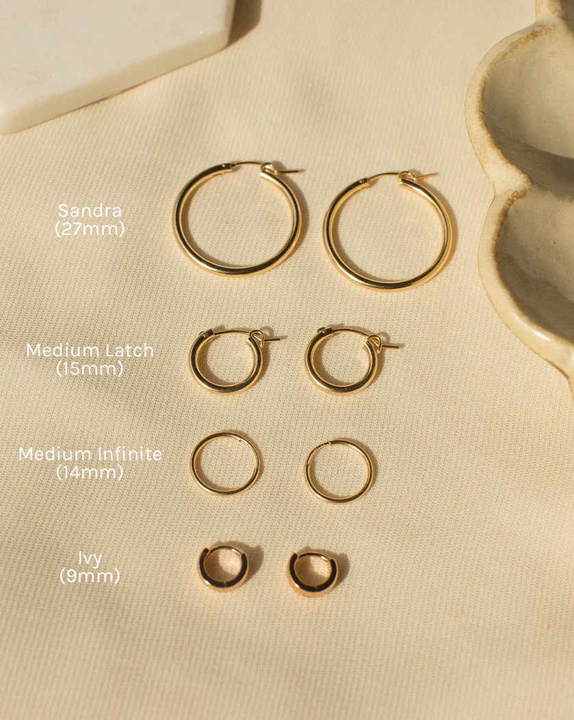 Mix & Match Medium Latch Hoops (15mm) - Image 5