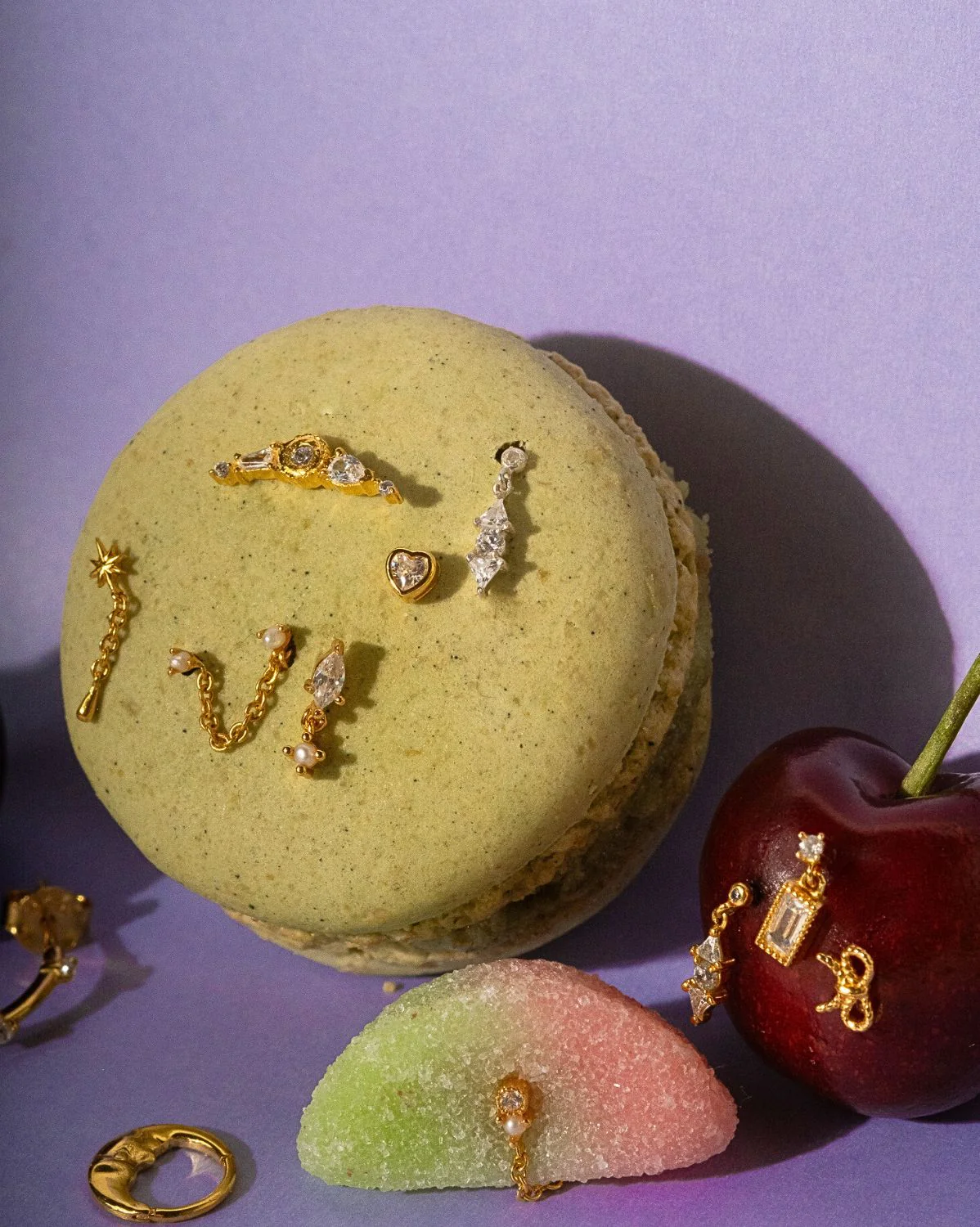 Orla Pearl Double Piercing Stud - Image 5