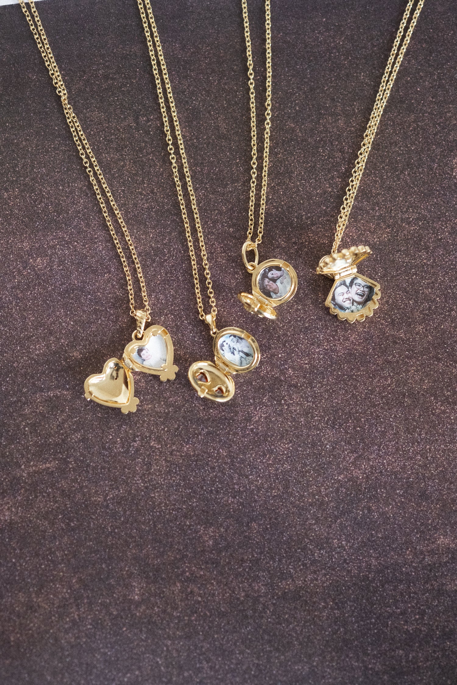 Oval Double-Hearts Engravable Locket Necklace - Image 6