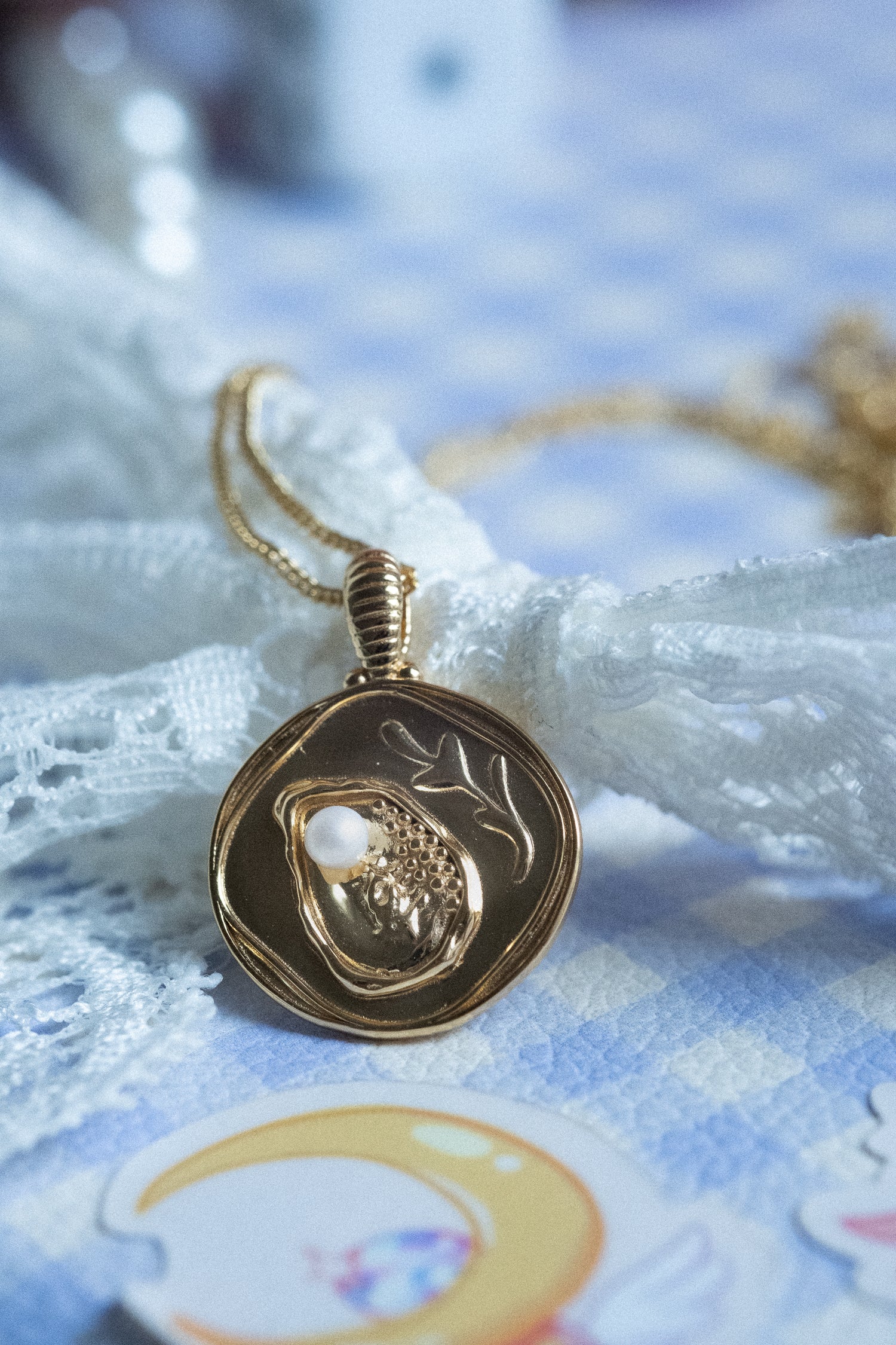 Oyster Pearl Pendant Necklace - Image 6