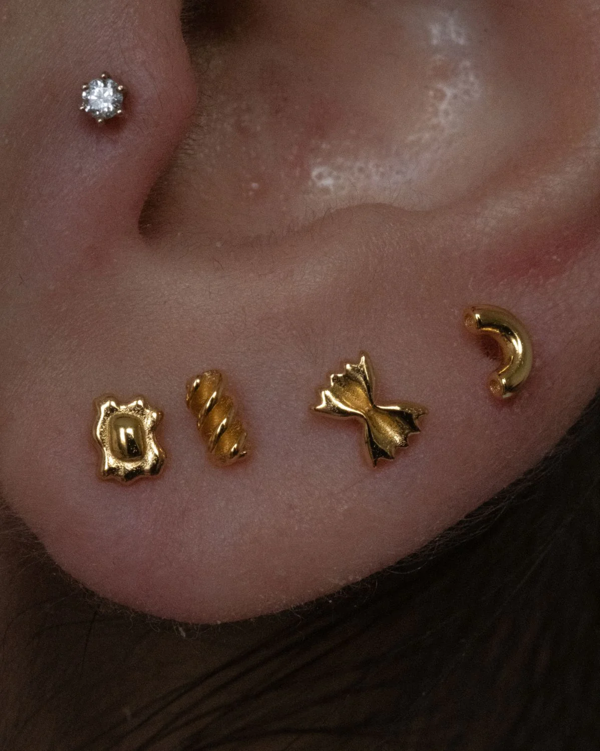 Pasta Shapes Earrings Set - Image 3