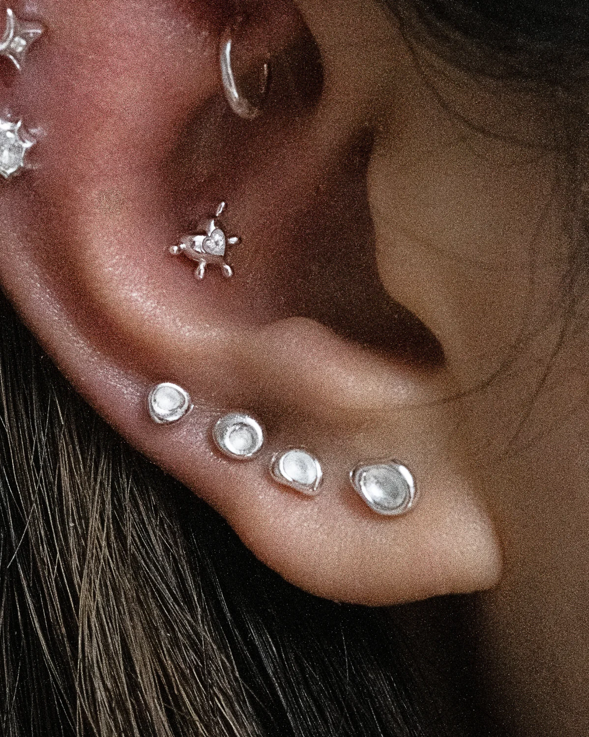 Pebble Earrings Set - Sterling Silver - Image 4