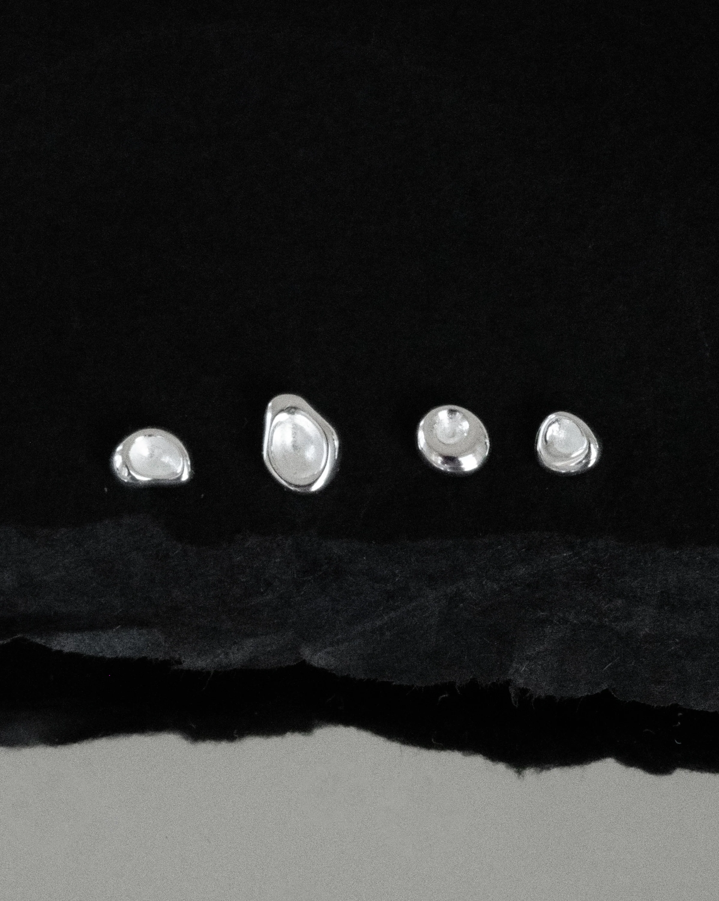 Pebble Earrings Set - Sterling Silver - Image 8