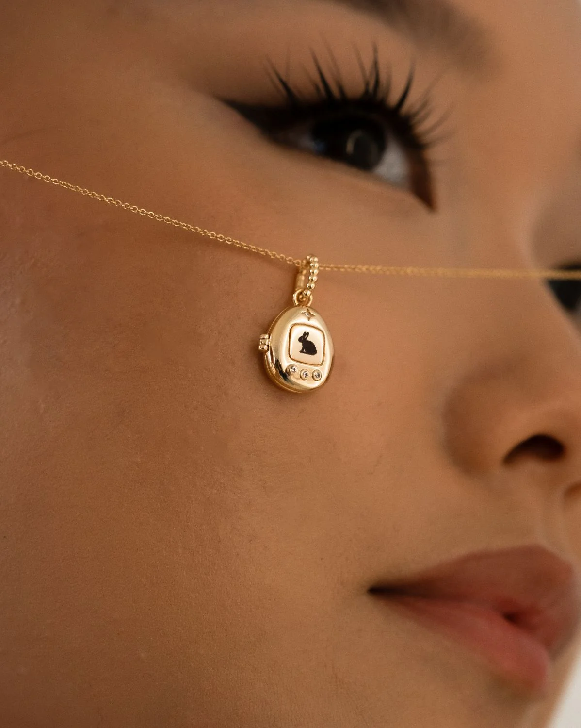 Pixel Engravable Locket Necklace - Image 3