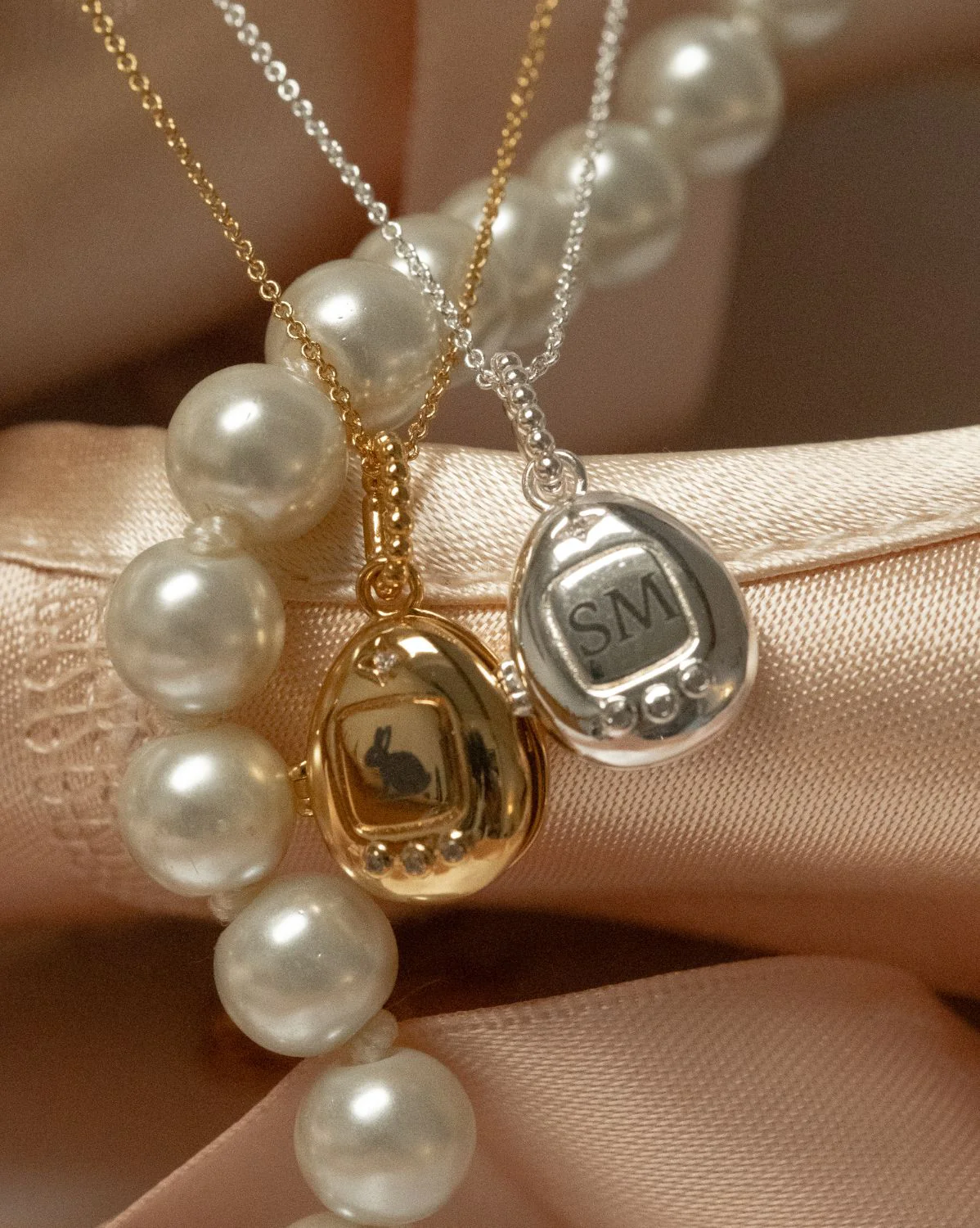 Pixel Engravable Locket Necklace - Image 6