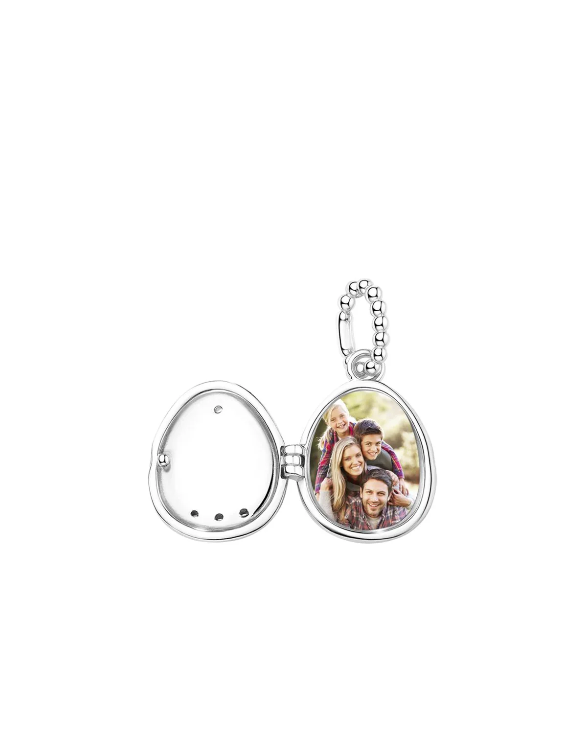 Pixel Engravable Locket Necklace - Sterling Silver - Image 8