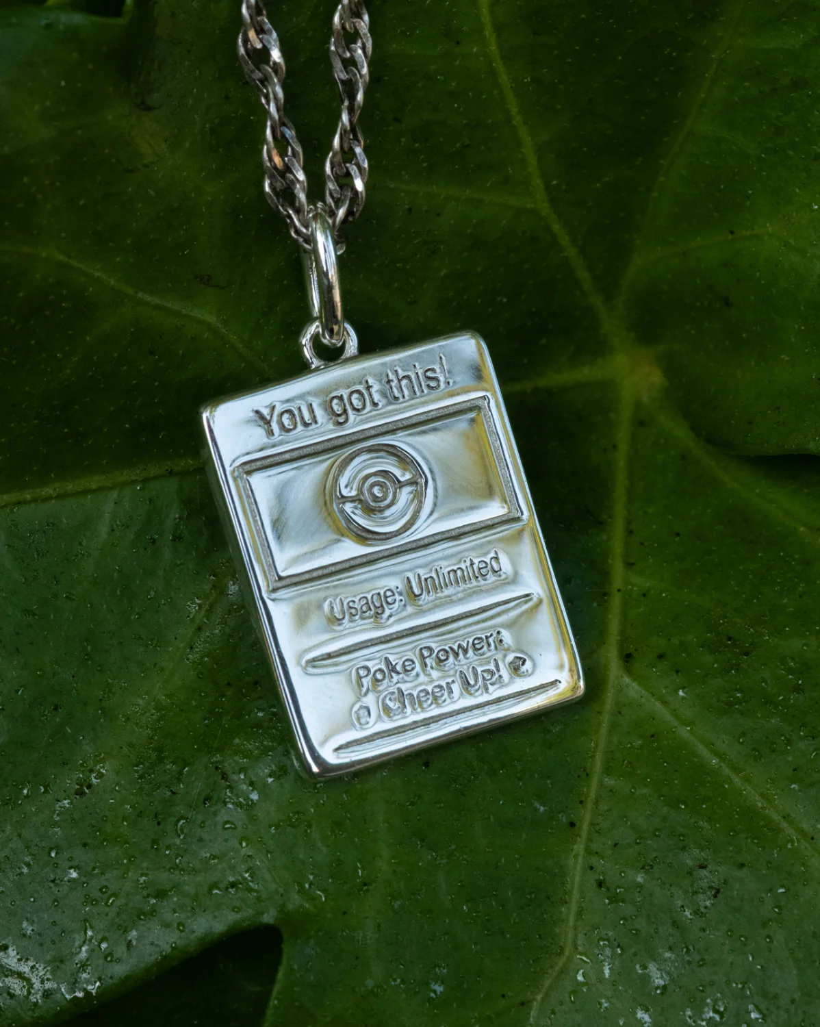 Pokemon Trading Card Pendant - Sterling Silver - Image 2