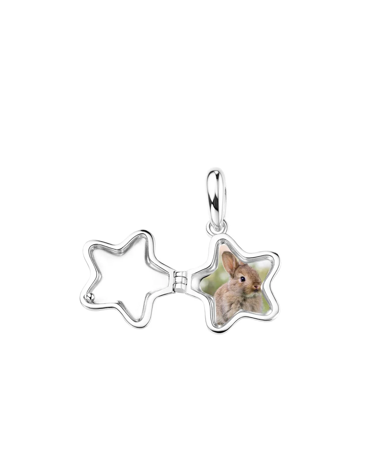 Polly’s Star Engravable Locket Necklace - Silver - Image 8