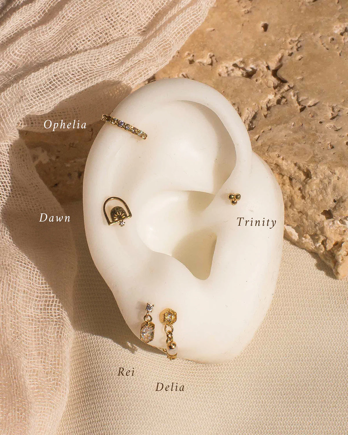 Rei Marquise Dangle Single Stud - Image 5