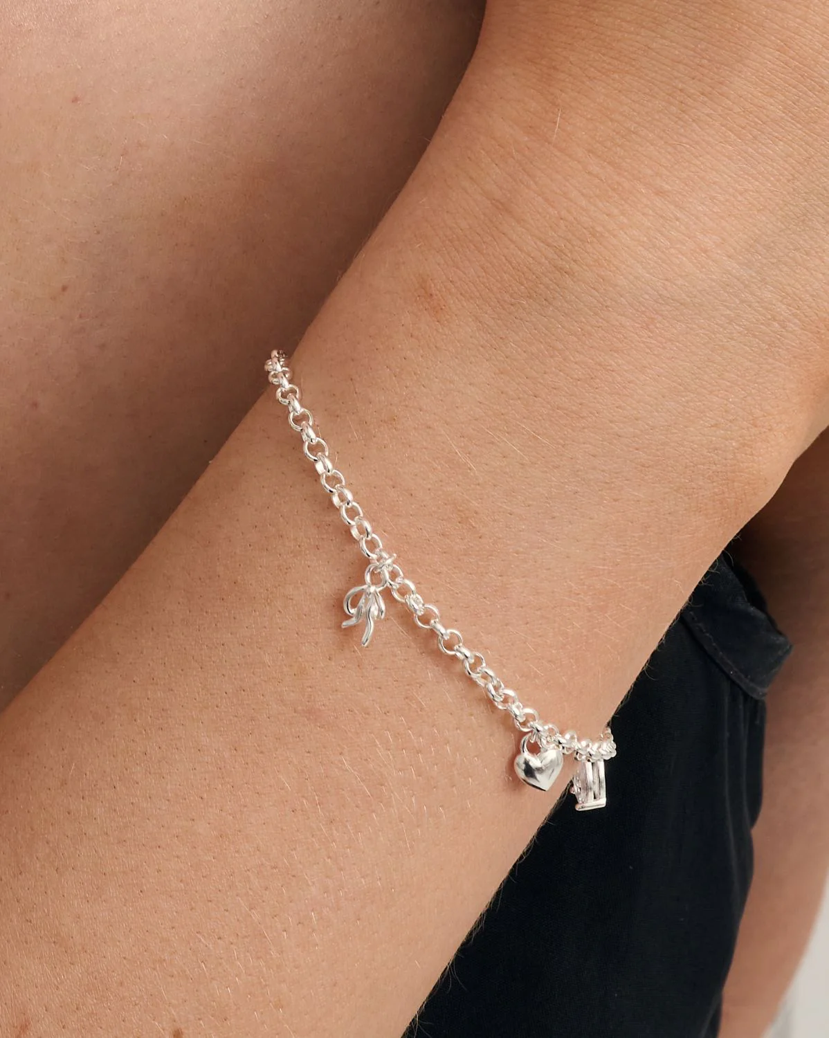 Ribbon Bow Charm - Sterling Silver - Image 5