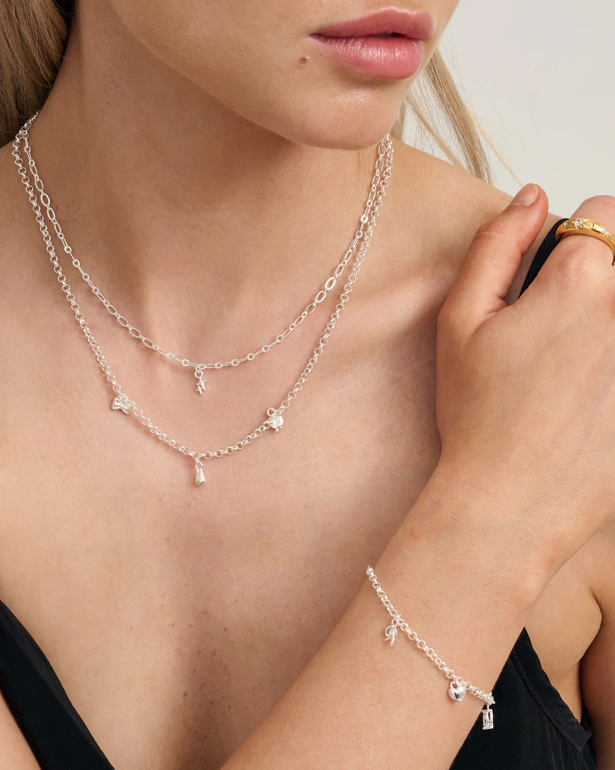 Figaro Charm Necklace - Sterling Silver - Image 6