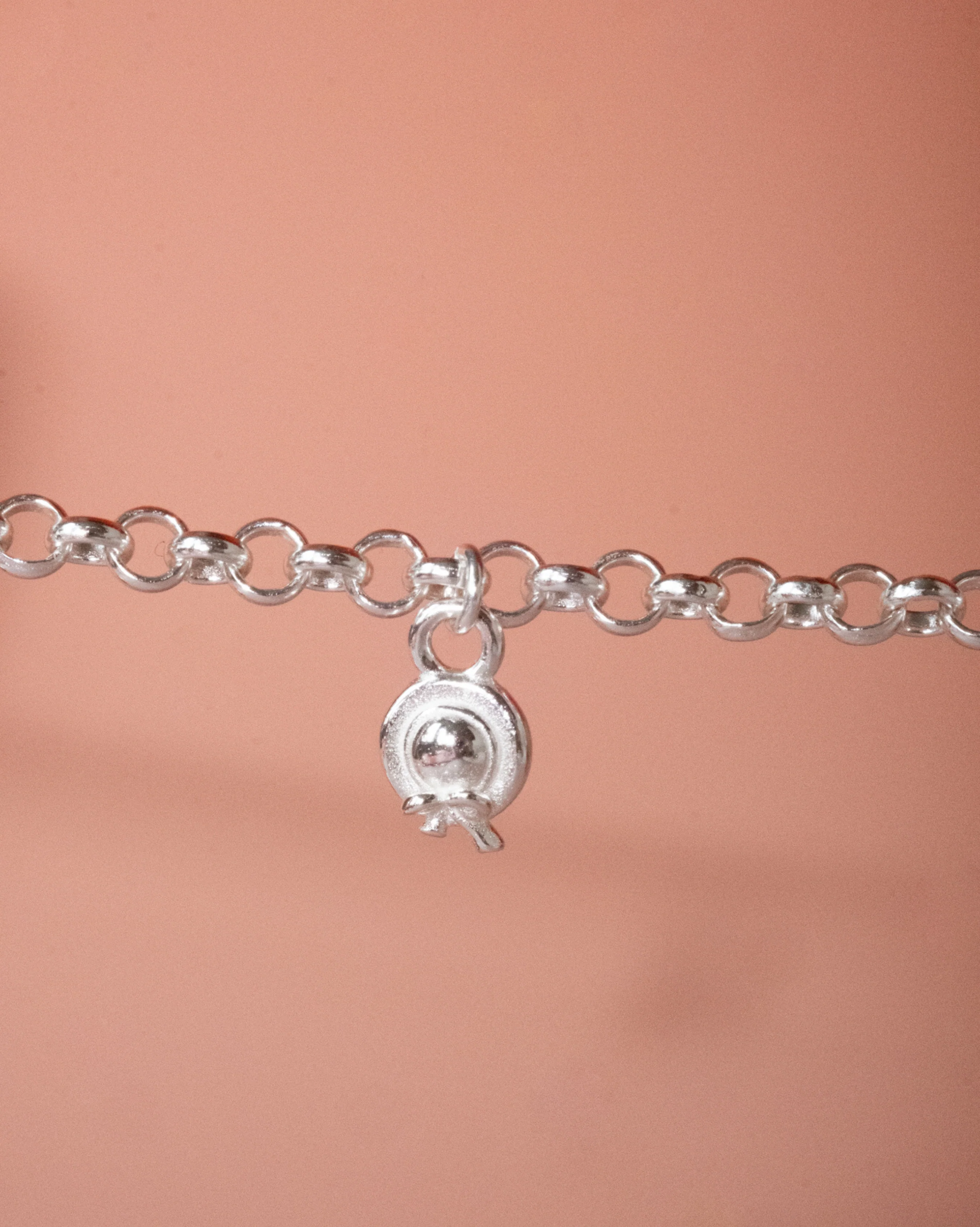 Rolo Charm Bracelet - Sterling Silver - Image 8