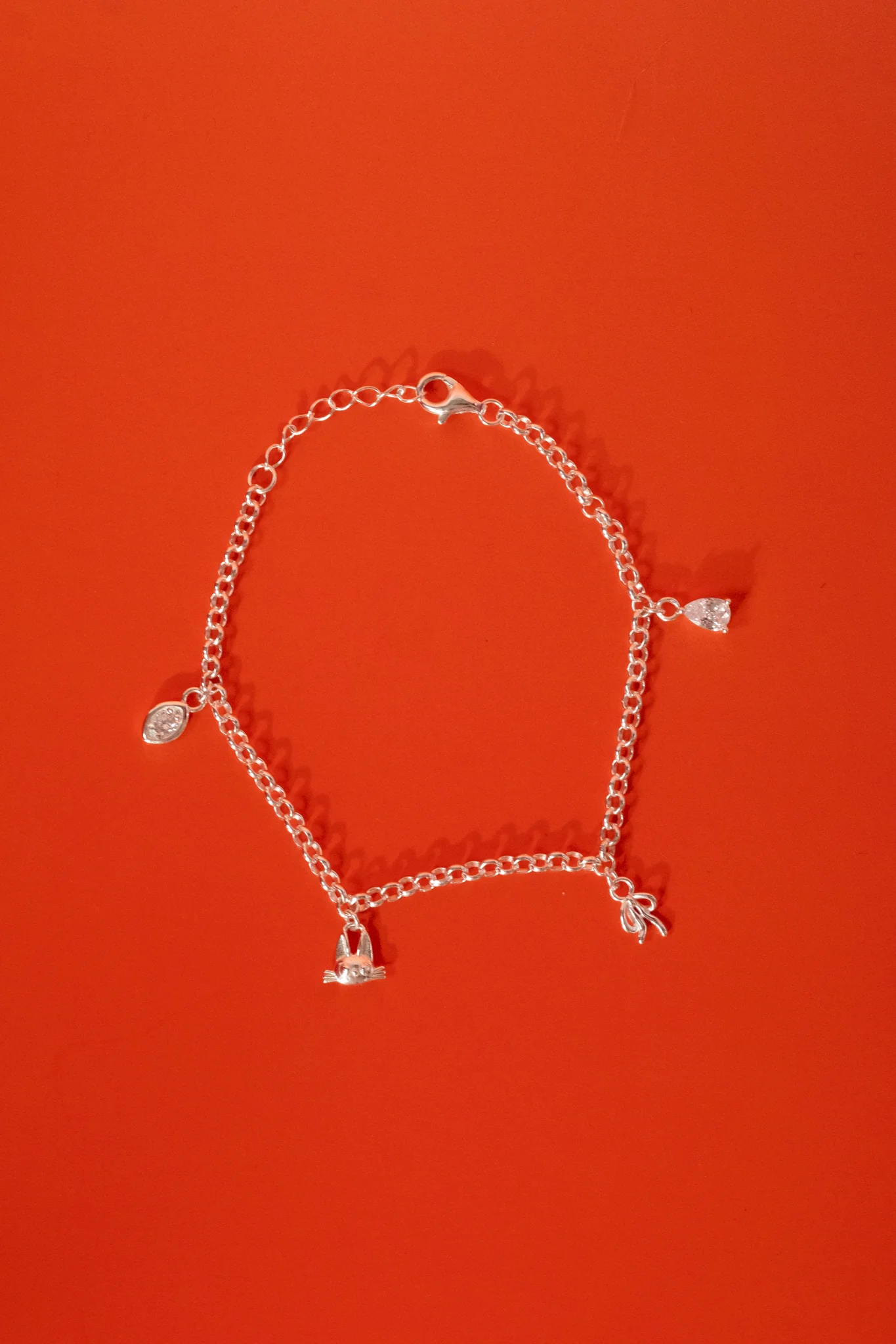 Rolo Charm Bracelet - Sterling Silver (Build Your Own) - Image 8