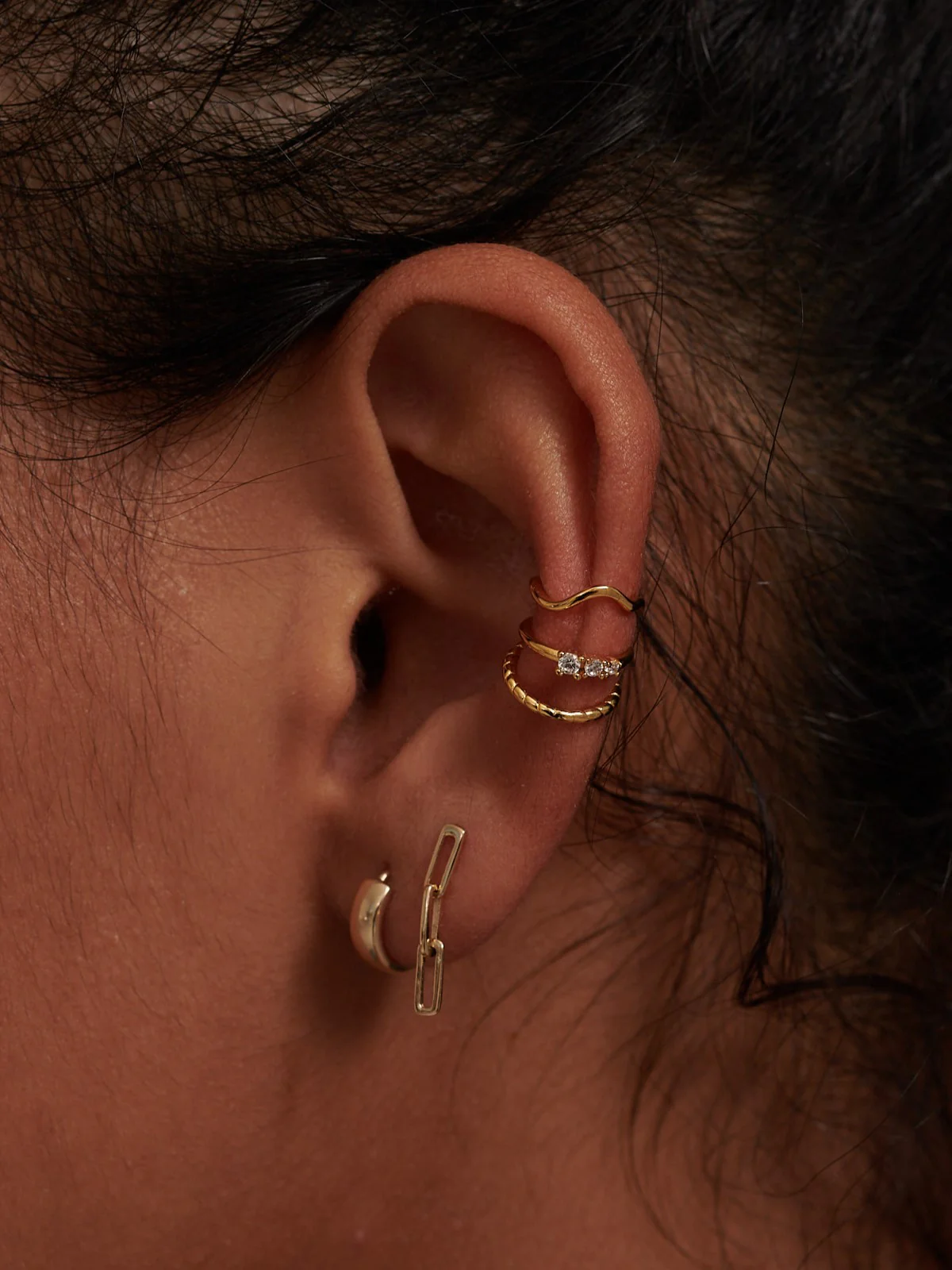 Ruth Minimal Ear Cuffs Set - Image 8