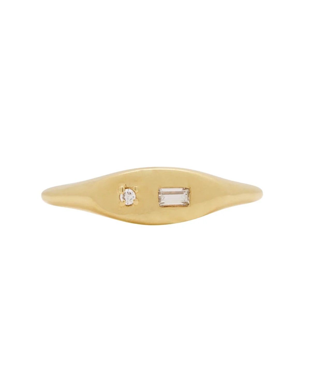 Sabine Gemstone Oval Signet Ring