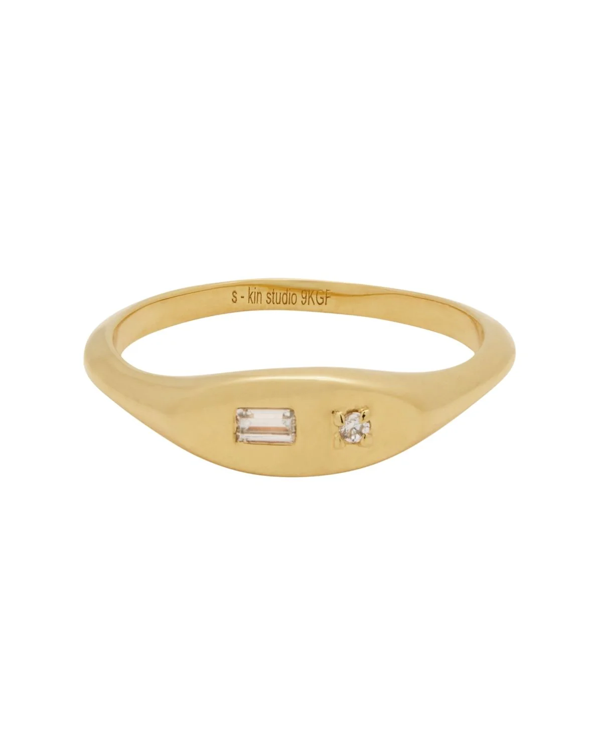 Sabine Gemstone Oval Signet Ring - Image 10