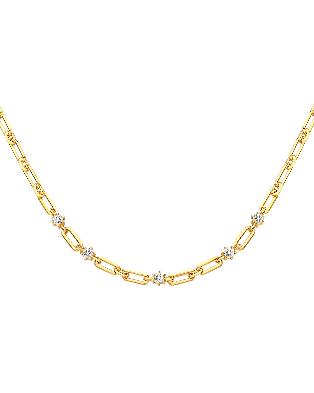 Satellite Paperclip Necklace