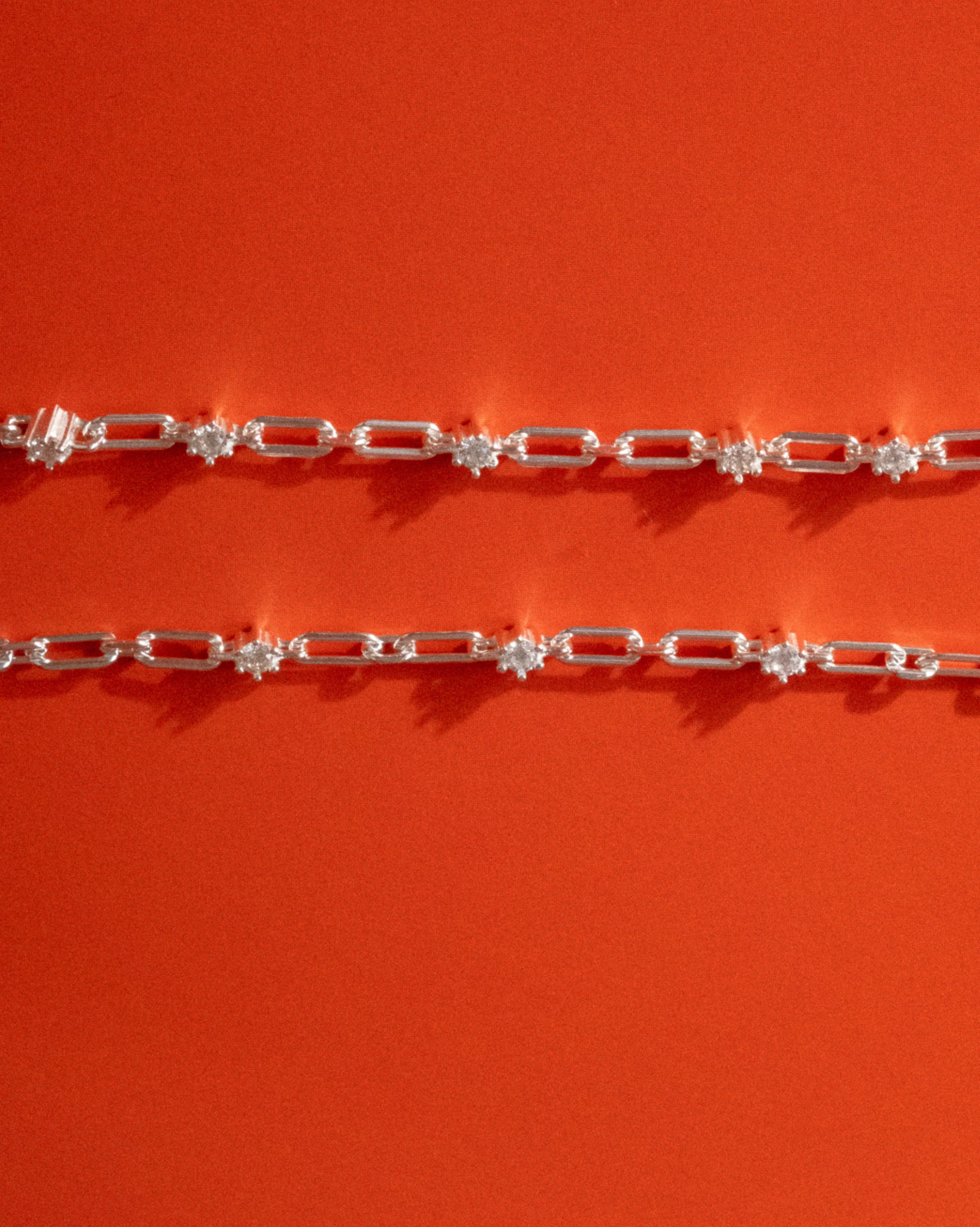 Satellite Paperclip Necklace - Sterling Silver - Image 3