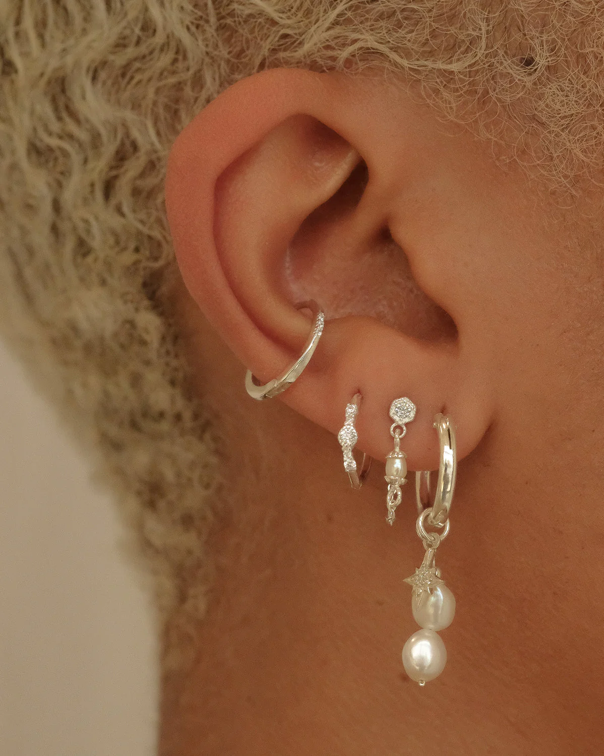Selene Basic Hoops - Sterling Silver - Image 4