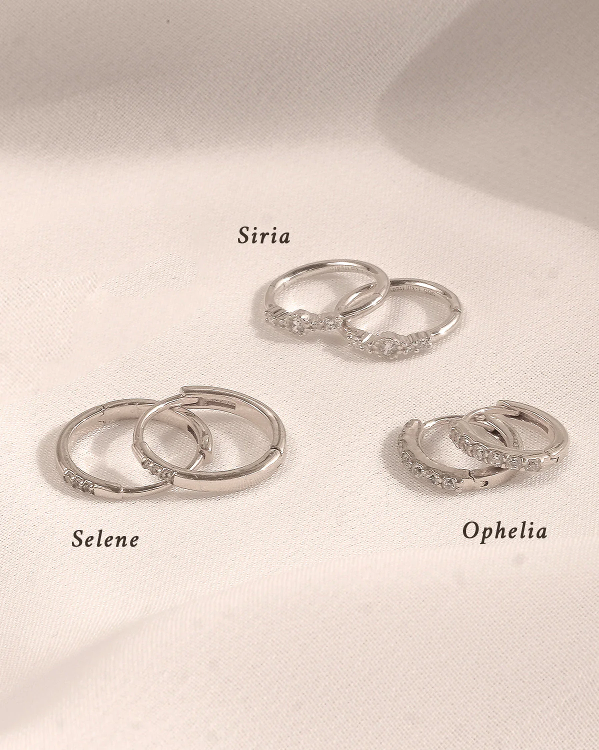Selene Basic Hoops - Sterling Silver - Image 6